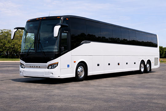 56-passenger charter bus available for charter in Lee's Summit, MO